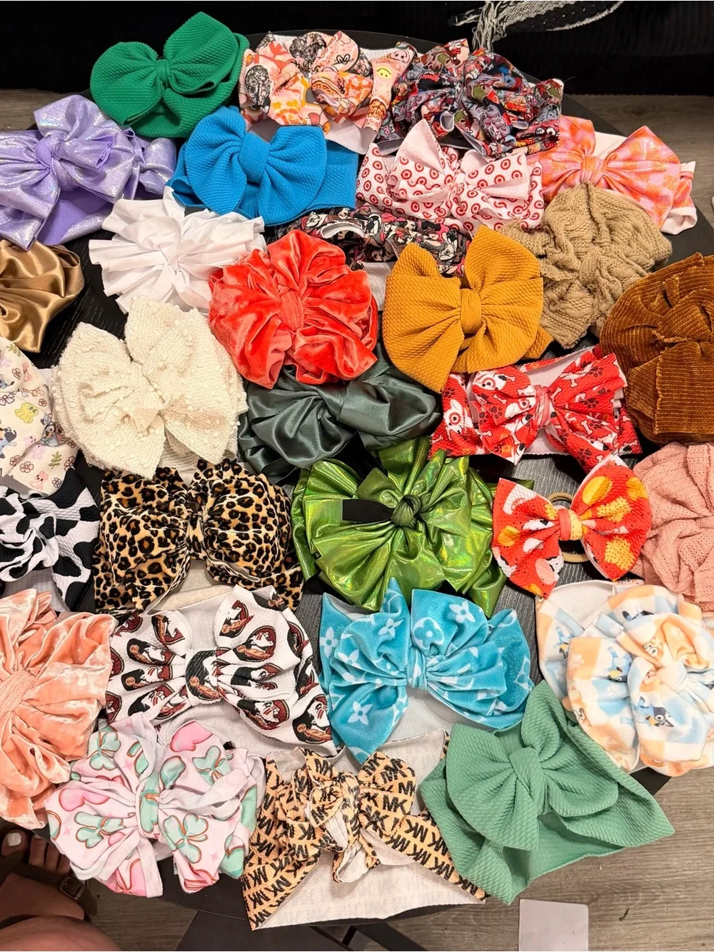 Assorted Girls' Bow Turban Headbands in Multicolor - Fashion Hair Accessory